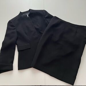 Calvin Klein Black 2-Piece Skirt Suit Size 8